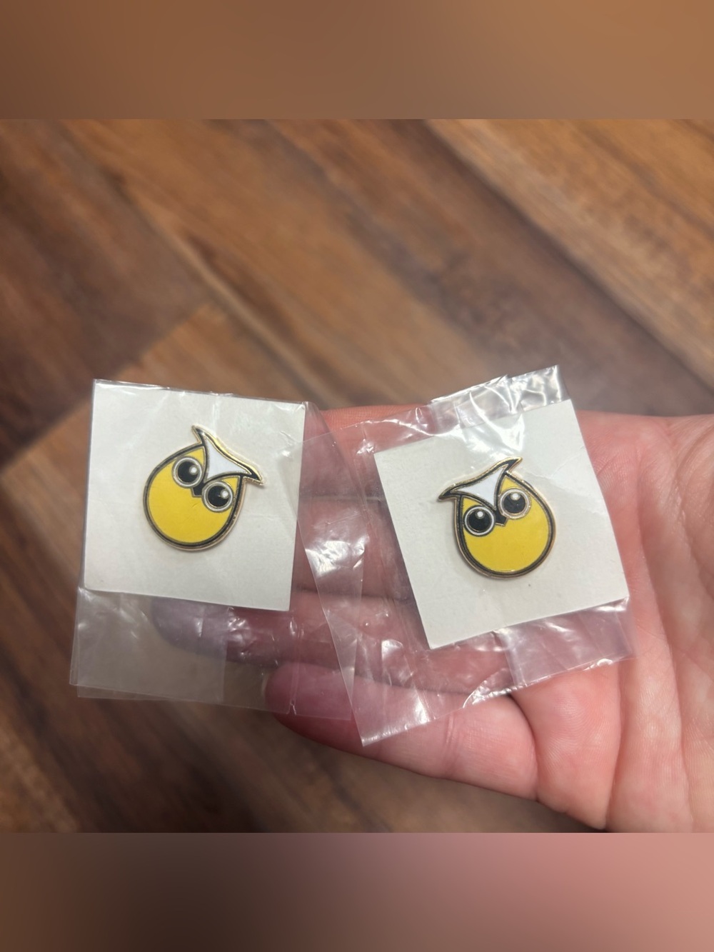 Yellow Owl Enamel Pin Bundle of 2